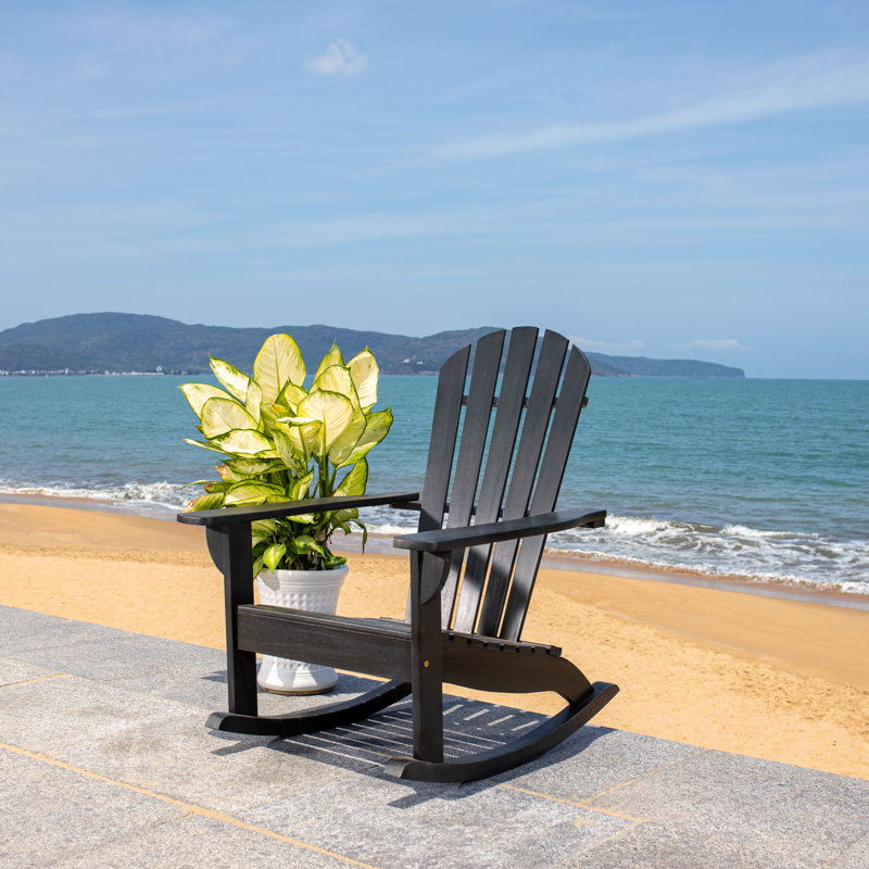 Chaise berçante George, Noir