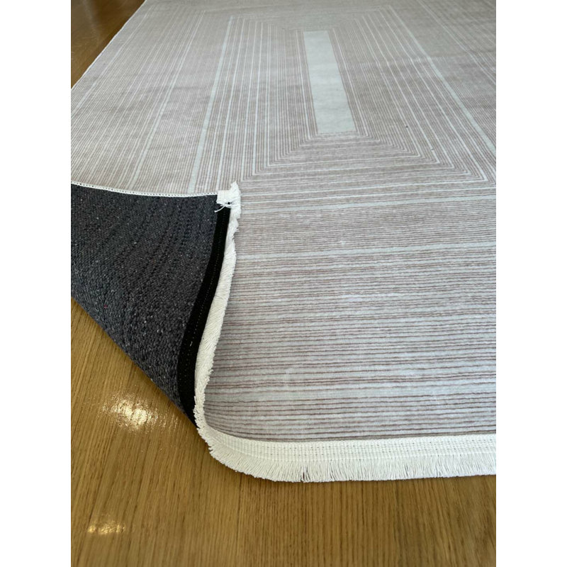 Tapis en coton Landree avec envers antidérapant, Rectangle 2 pi 7 po x 7 pi 3 po