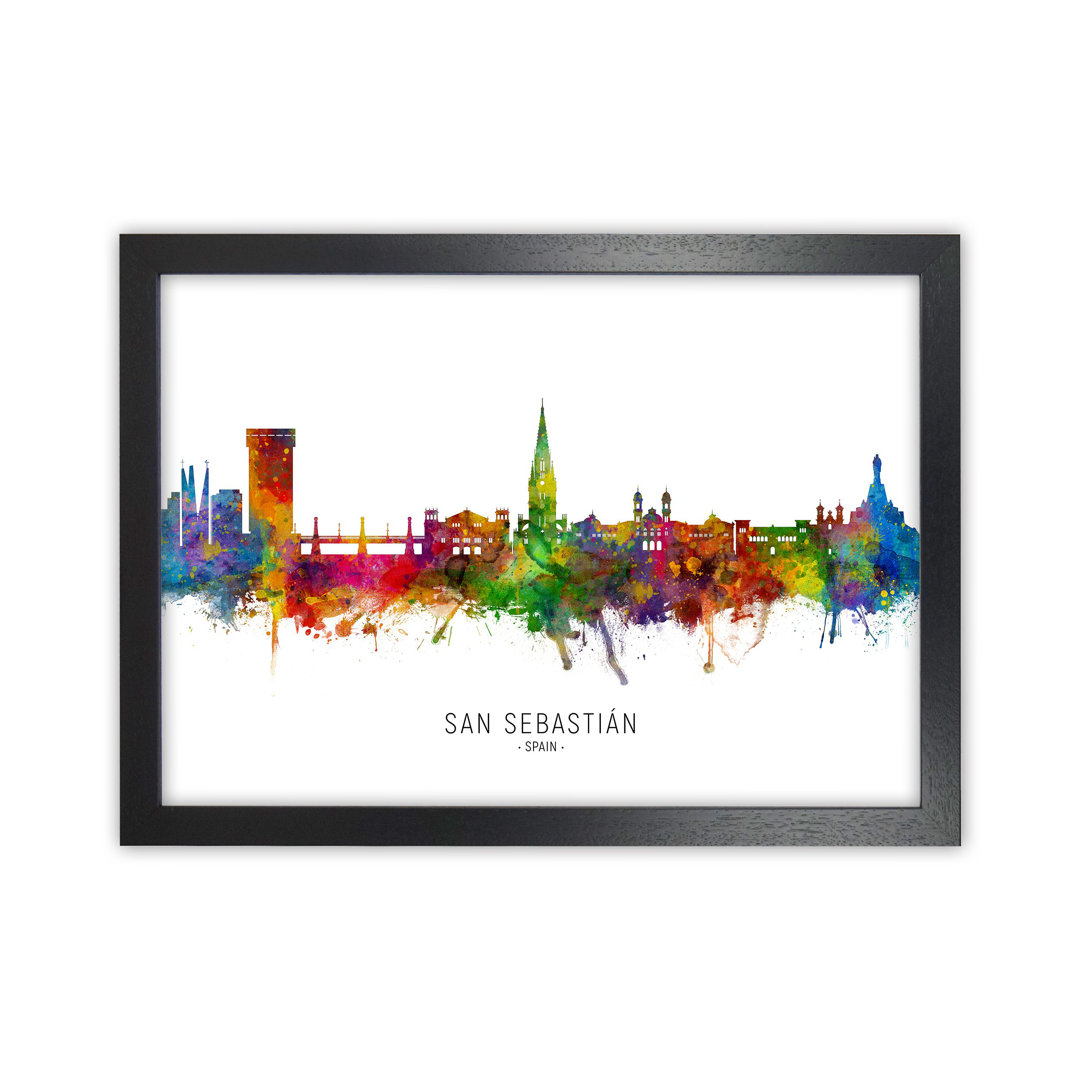 San Sebastian Spain Skyline by Michael Tompsett - Print