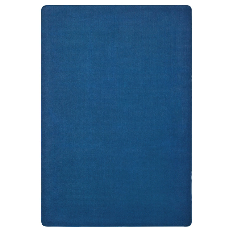 Mt. Shasta Solid Carpet Collection Tufted Area Rug in Blue Skies