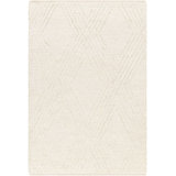 Emmay Geometric Hand Braided Jute Area Rug in Beige