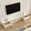 Meuble télé en bois massif de style crème-105839682