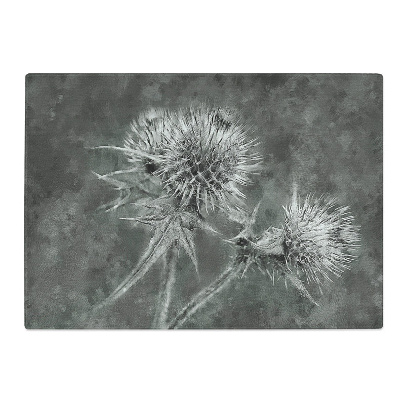 Thistle Flower Vol.5 Chopping Board, 0.4cm H x 20cm W x 28.5cm L
