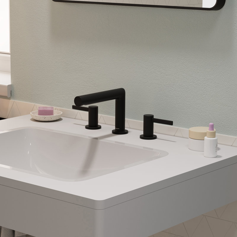 Robinet escamotable Hansgrohe Zesis S 100 avec bonde escamotable, 1,2 gal / min, Noir mat