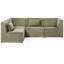 Bertwin 4 Seater Corduroy Corner Sofa-1245002206-1245002204