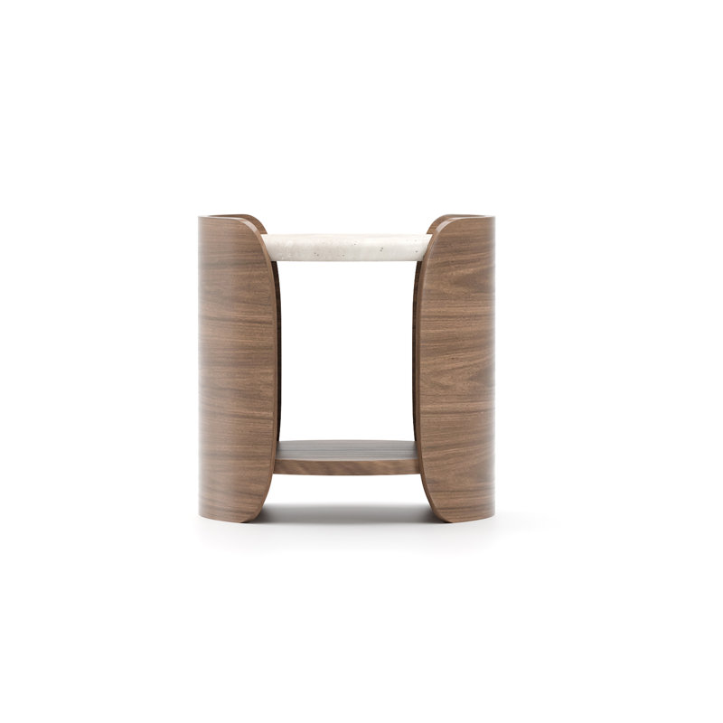 Fleur Stone End Table