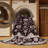 Machine Washable Tabriz Black Area Rug