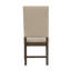 Chaise d'appoint rembourrée beige (ensemble de 2)