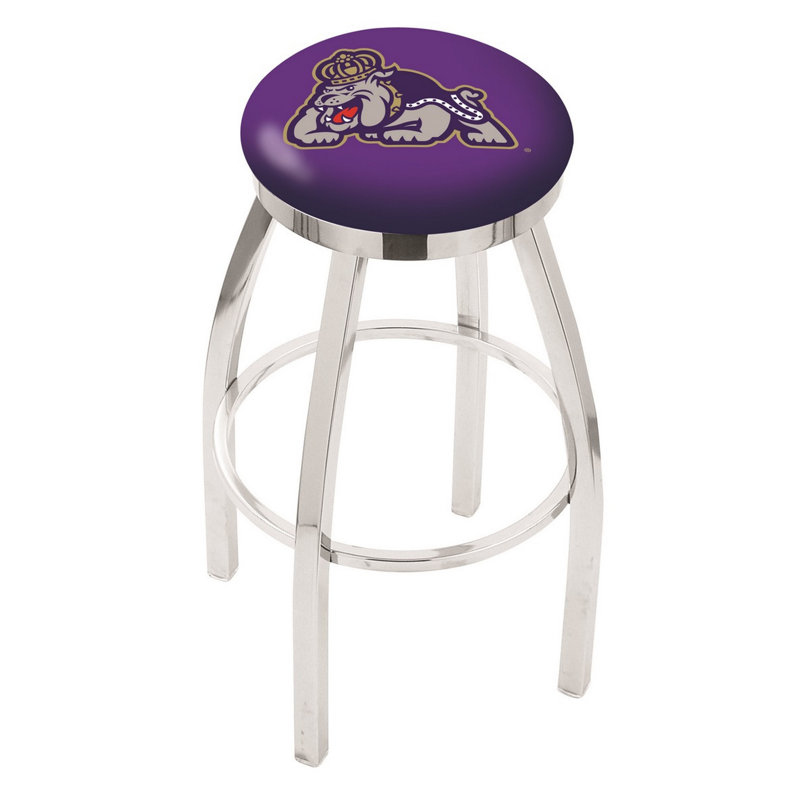 Tabouret tournant 36 "NCAA, James Madison, Chrome