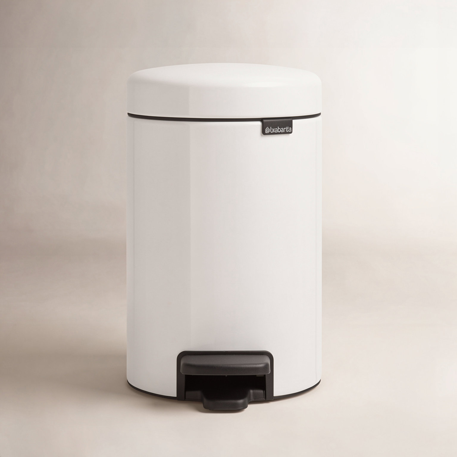Brabantia Newicon 0.8gal Step-On Can, White