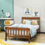 Lit plateforme simple en bois avec tête de lit Dicky-1582892254