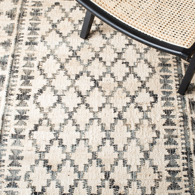 Juraj Flat Weave Jute Southwestern Rug, Rectangle 2' x 3'
