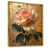 Toile avec cadre flottant or
