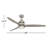 Bahati 60" 3 - Blade LED Propeller Ceiling Fan in Satin Nickel/Silver Blades with Remote Control and Light Kit Included-38932630