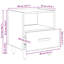 40cm W Manufactured Wood Bedside Table-241754069