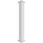 Colonne carrée classique en PVC lisse non effilée Craftsman, base standard et base standard-118304941-118304924