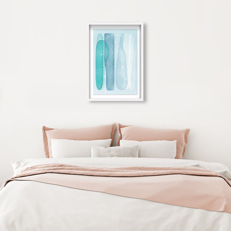 Glacier Fragments Shadowbox Abstract Print by Oliver Gal, Black Frame, 10 x 15, 31.5"H x 21.5"W, White Shadowbox