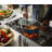 Joseph Joseph Space Ceramic Non-Stick 5 Qt. Shallow Casserole with Folding Handles and Lid