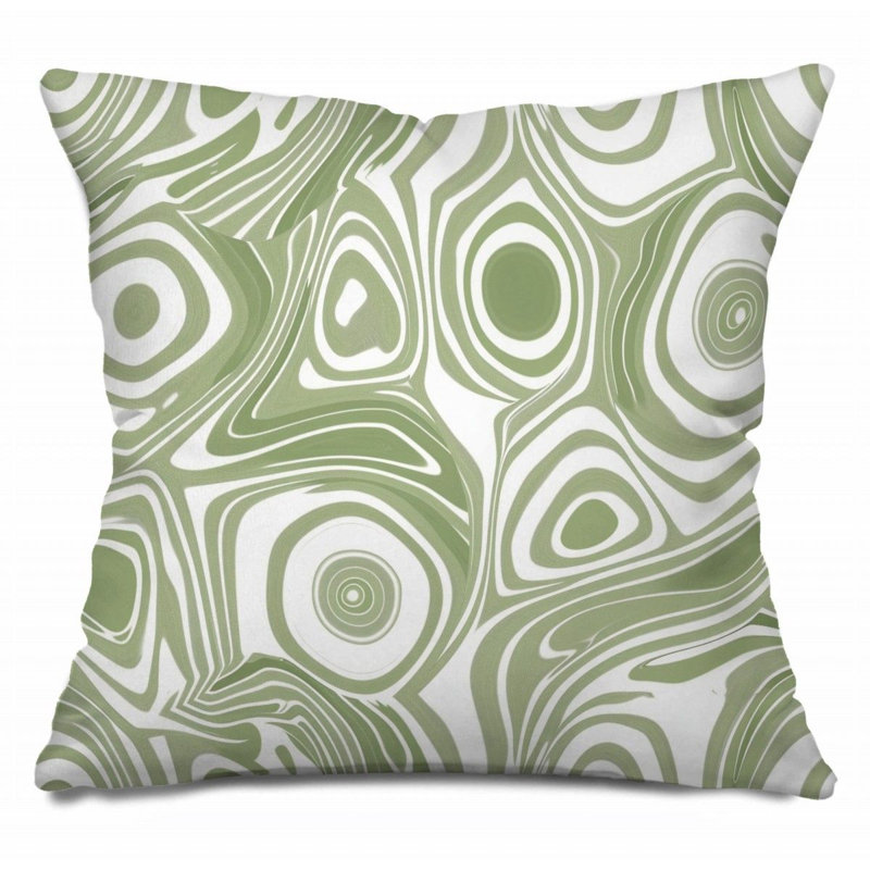 Coussin psychédélique, œuvre d'art - 12327, H 20 po x l 20 po