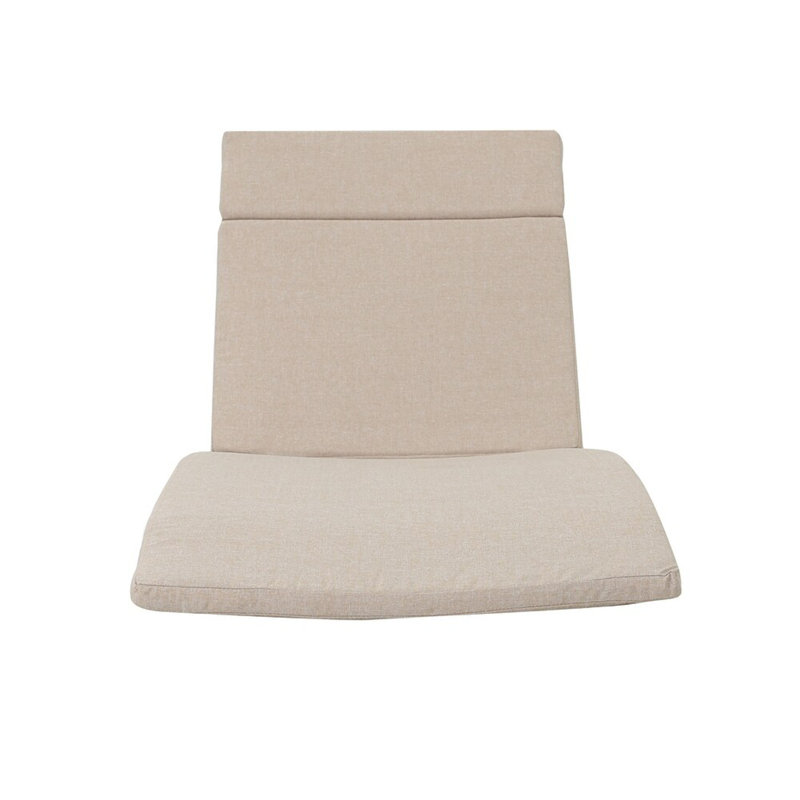 (1PCS) Coussin de chaise longue d'extérieur Salem (sans chaise longue), 1, Beige