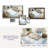 2' X 3' TPE Non-slip Bottom, Imitation Cashmere Floral Pattern Area Rug,Dusty BlueDusty Blue-246896519-250160678