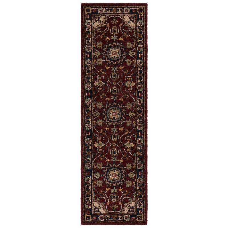 Mcauliffe Hand Tufted Wool Oriental Rug, Runner 2'3" x 8'