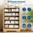 46 inch Yellow Tall 5-Drawer Fluted Dresser Large Bedroom Storage Cabinet with Rattan Boho Decorative Drawers Spacious Clothes Organizer for Bedroom-1045548931