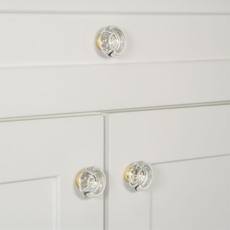 Bordeaux Round Knob, Polished Brass