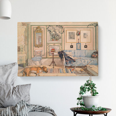 Cosy Corner by Carl Larsson - Wrapped Canvas Painting