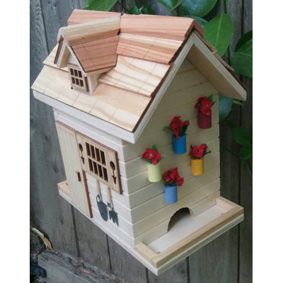 Nestling Series Potting Shed Bird Feeder