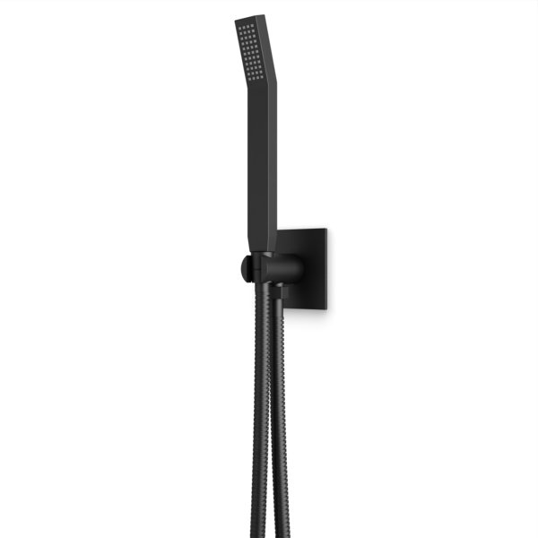 Flexible Hose Shower Kit With Integrated Water Outlet R + S Matte Black