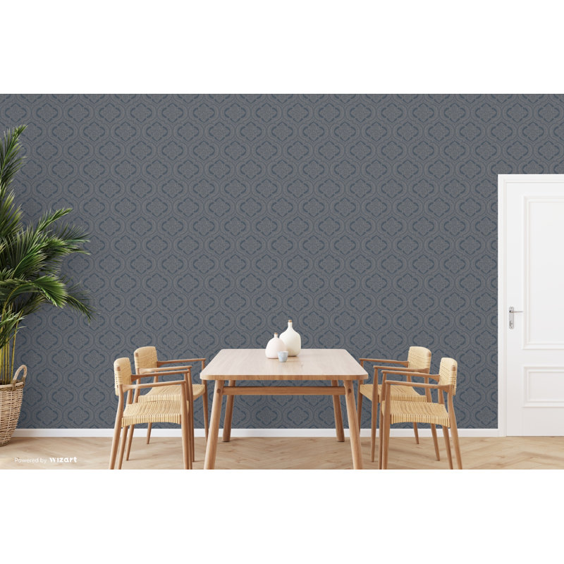 10m x 53cm 3D Embossed Roll, Dark Blue