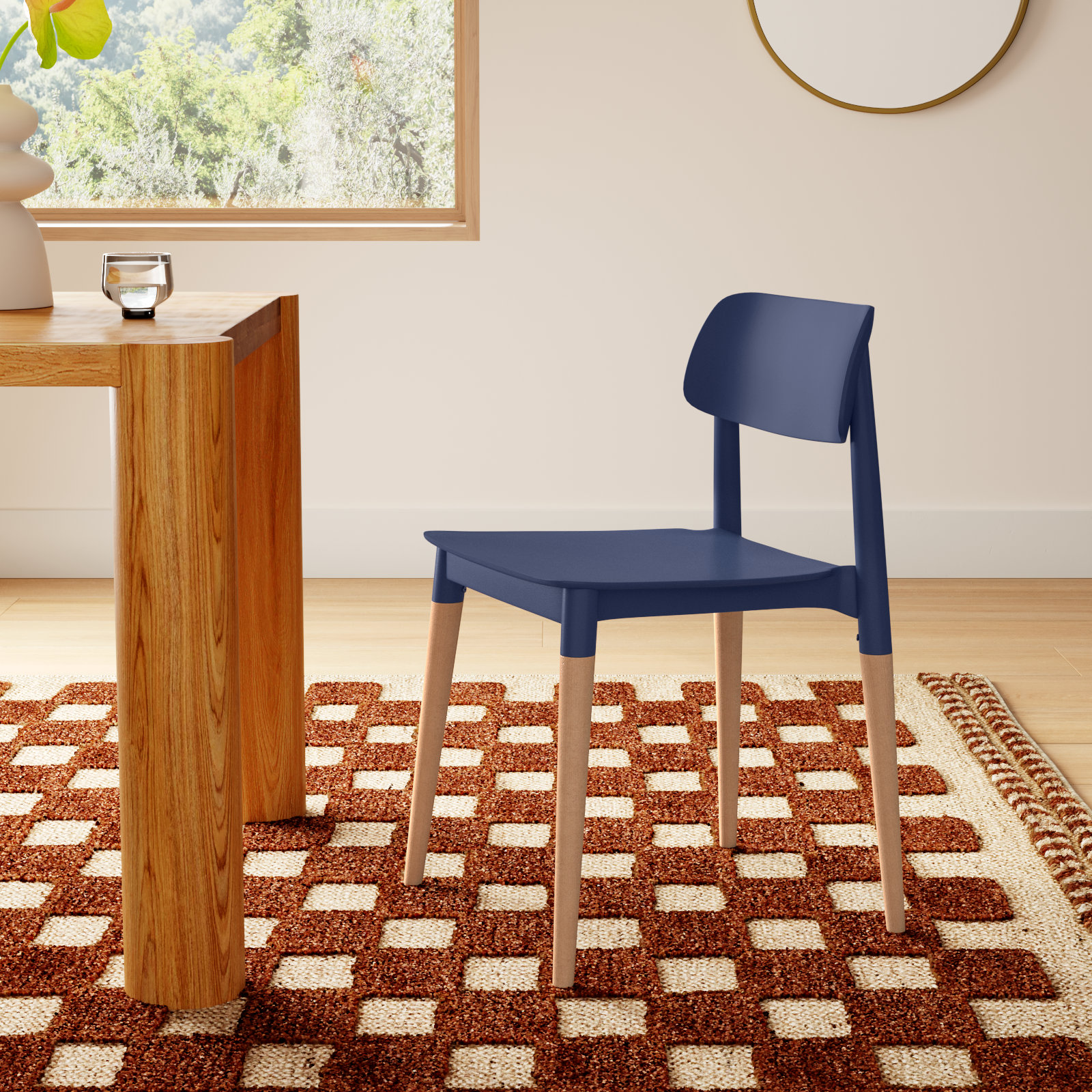 Jago 17.7'' H Side Chair, Navy, 2