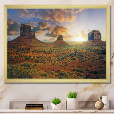 " Sunrise On Monument Valley "
