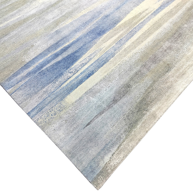 Tapis rectangulaire noué à la main, Rectangle 12 pi x 15 pi