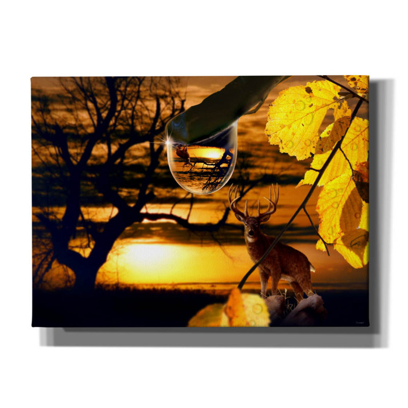 Art mural sur toile Millwood Pines «Dewdrop Sunset» par Gordon Semmens, H 40 po x l 54 po x P 1,5 po