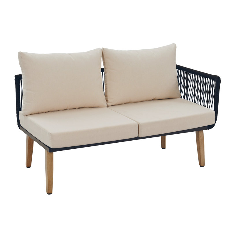 Woven Rope 5 - Person Garden Sofa Set With Cushions