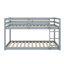 Lit superposé simple au-dessus d'un lit simple en bois d'hévéa avec échelle-2040221371
