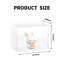 Organisateur de rangement pour sac à main transparent pour placard, vitrine empilable avec porte magnétique, paquet de 6 (transparent)