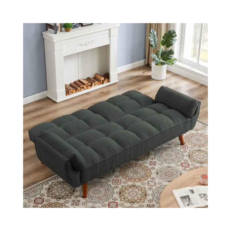 Canapé en velours avec dossier réglable, meubles de salon modernes à assemblage facile, capacité d'accueil de 600 lb