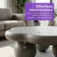 Table basse moderne en forme de nuage avec pieds sphériques, pour animaux de compagnie et enfants, conception peu encombrante-462445597