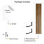 Cressing Paulownia Solid Wood Bracket Shelf-1931741412