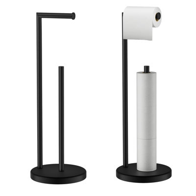 Freestanding Toilet Paper Holder with Reserve