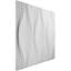 Panneau mural décoratif 3D H 19 5/8 po x l 19 5/8 po Willow Endurawall, blanc, 20 / pte
