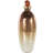 Hemington Copper Glass Speckled Ombre Decorative Urn & Jars with Textured Top Knob – Gold and Beige Accents-1627083263