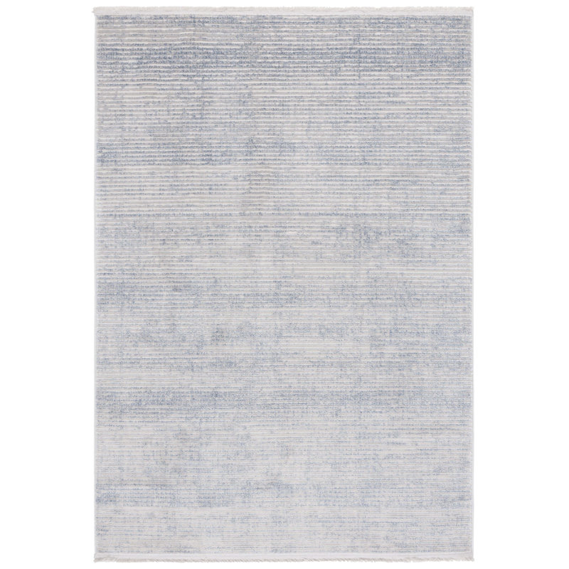 Risco 562 Area Rug In Blue / Grey, Rectangle 8' x 10'
