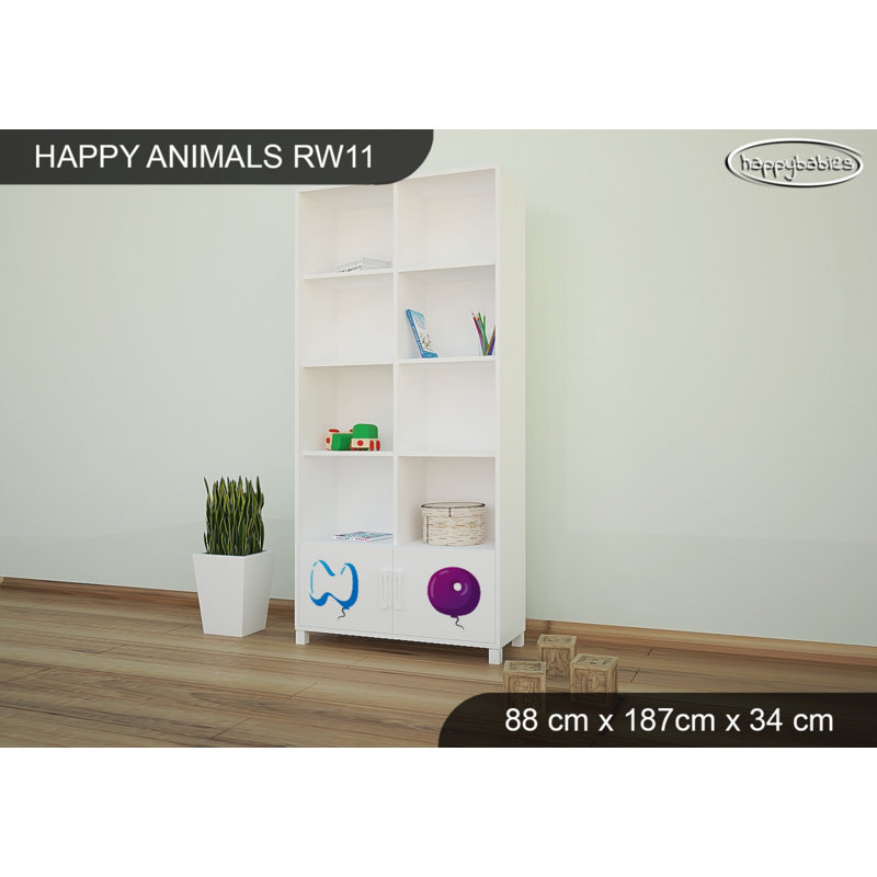 187cm H X 88cm W Animals Kids Cube, White