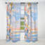 Rideau occultant moderne à motif floral cerisier rose moderne II-1570131562