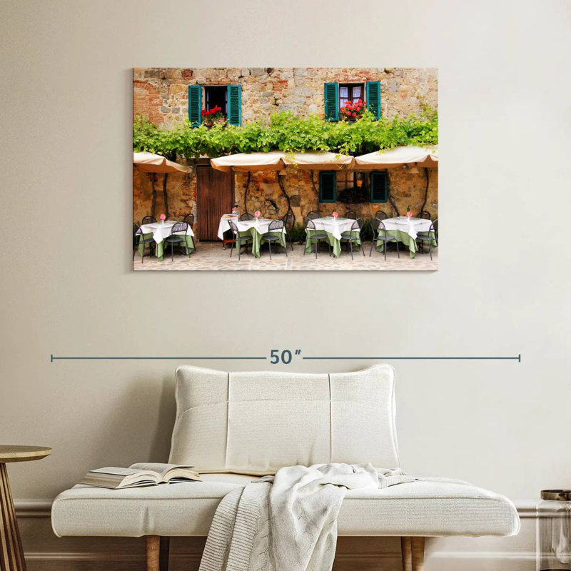 Lilie Cafe en Toscane, H 26 po x l 39 po