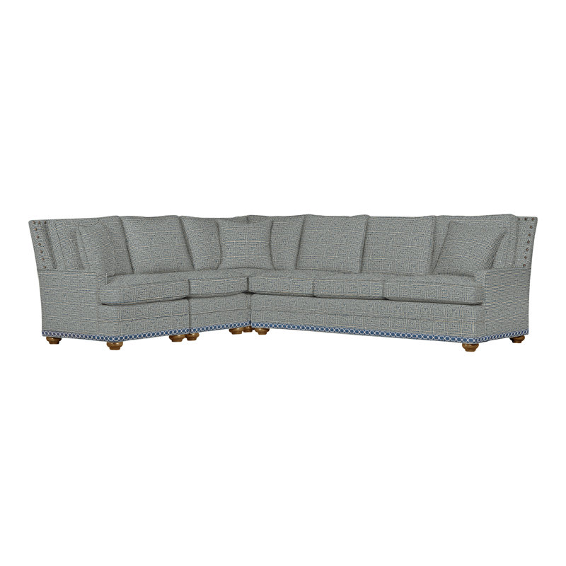 American Bungalow 4-Piece Riverside L-Sectional, Bennett Carolina, Casa Blanca, Yes
